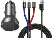 Baseus Digital Display Dual USB 4.8A Car Charger 24W TZCCBX-0G фото