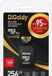 DiGoldy Extreme Pro microSDXC 256GB DG256GCSDXC10UHS-1-ElU3 фото