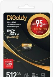 DiGoldy Extreme Pro microSDXC 512GB DG512GCSDXC10UHS-1-ElU3 W фото