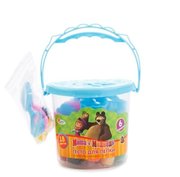 Играем вместе Масса для лепки Маша и медведь 18 цветов в ведре (48018PD-2-MM/48018PD-MM) фото