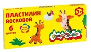 Каляка-Маляка Пластилин Восковой 6 цветов (ПВКМ06) фото